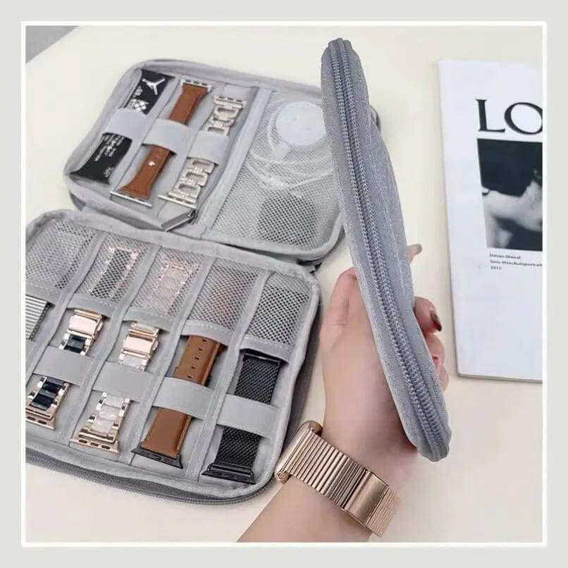 Grey Multifunctional Watch Storage Bag