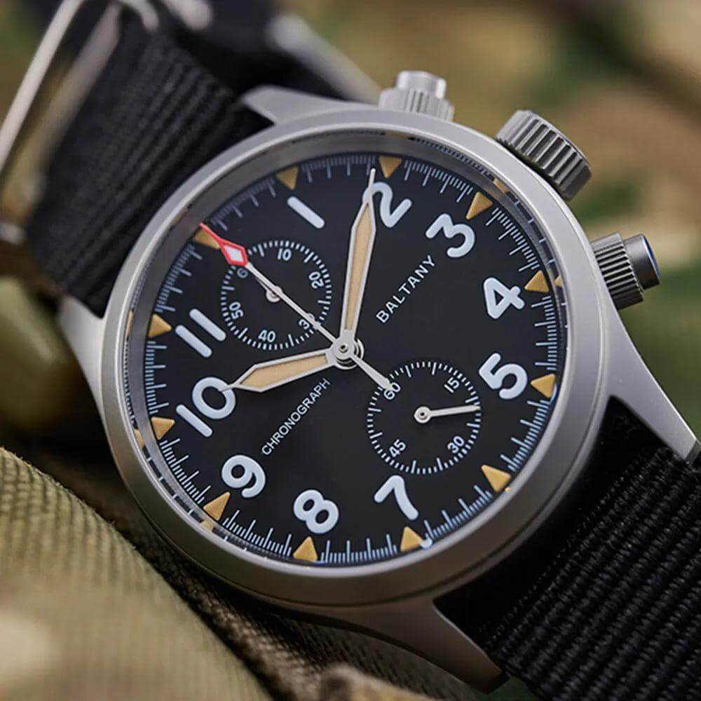 Baltany Chronograph Pilot Quartz Wristwatch - Model S205033