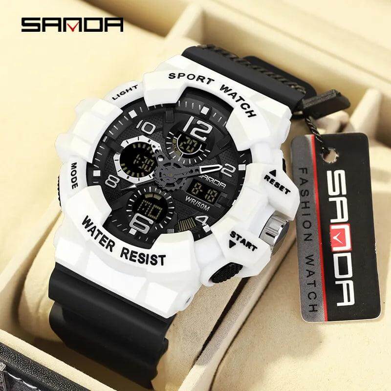 Sanda Dual Display Wristwatch - Model 3168