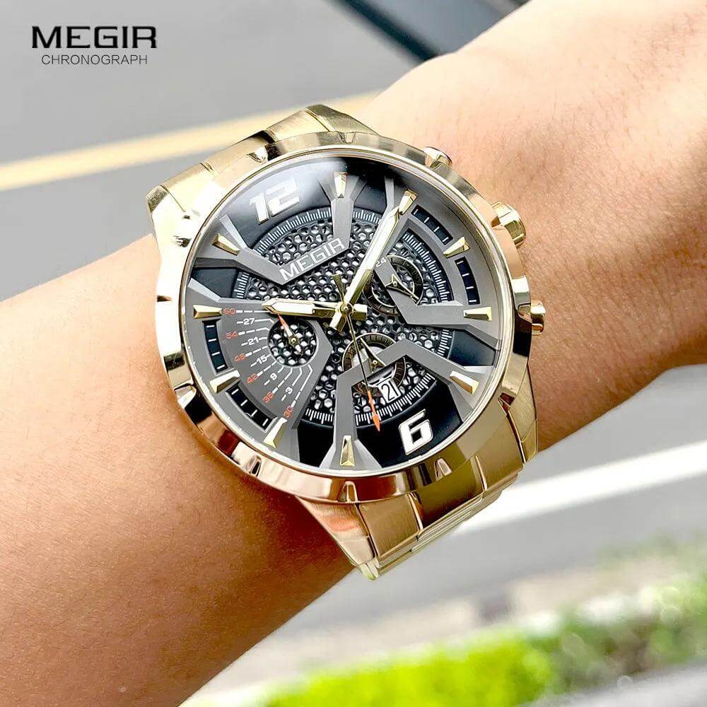 MEGIR Quartz Wristwatch - Model MS2221GGD-1N3