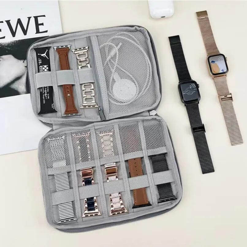 Grey Multifunctional Watch Storage Bag