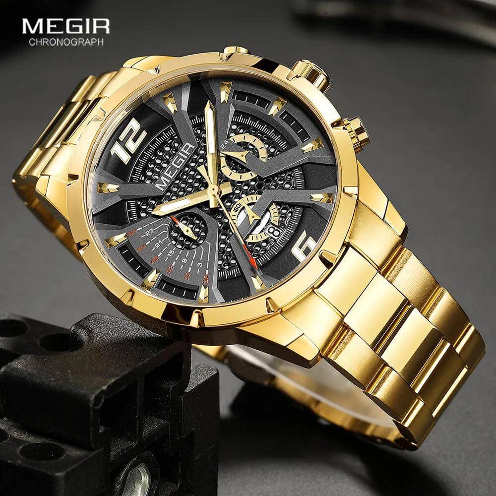 MEGIR Quartz Wristwatch - Model MS2221GGD-1N3