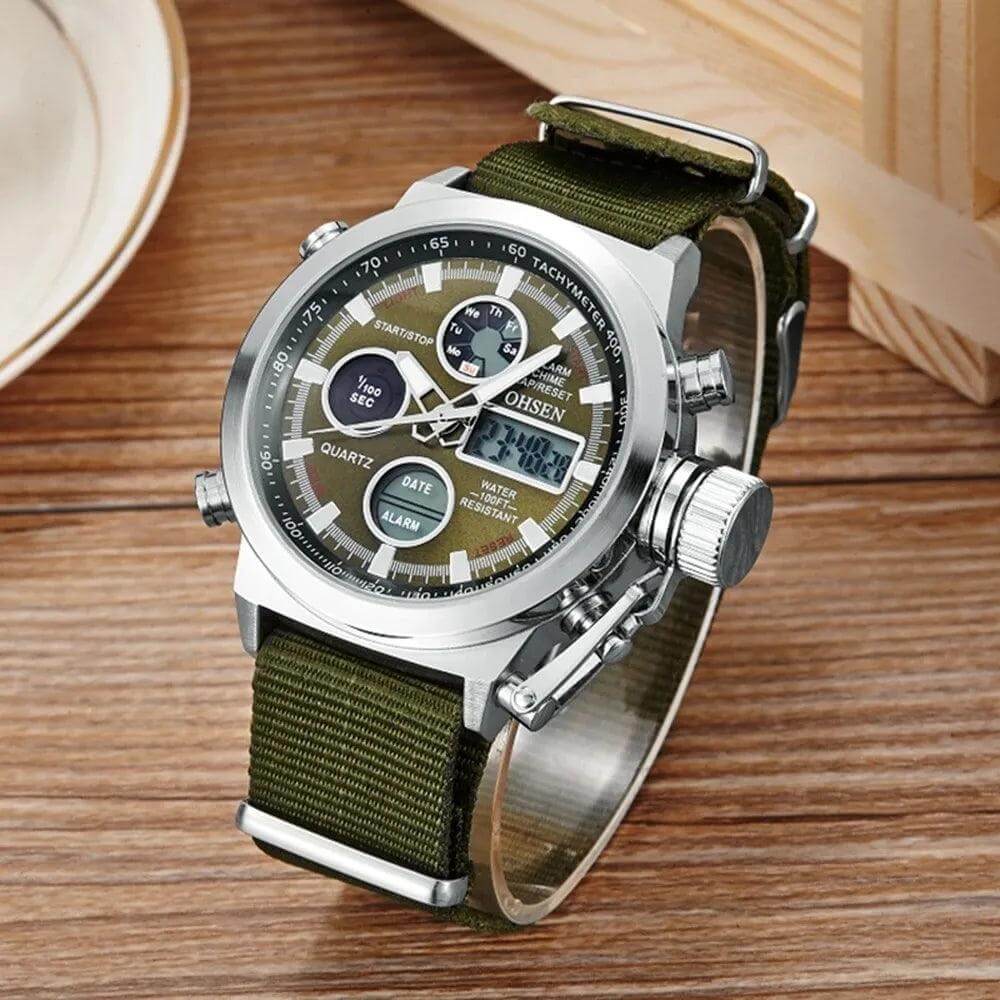 OHSEN Dual Display Wristwatch - Model AD1601