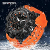 Sanda Sport Dual Display Quartz Wristwatch