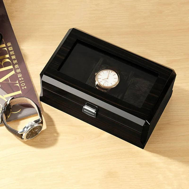 Embers Black Luxury Wood Watch Box