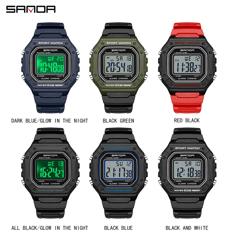 SANDA Digital Wristwatch - Model 2156