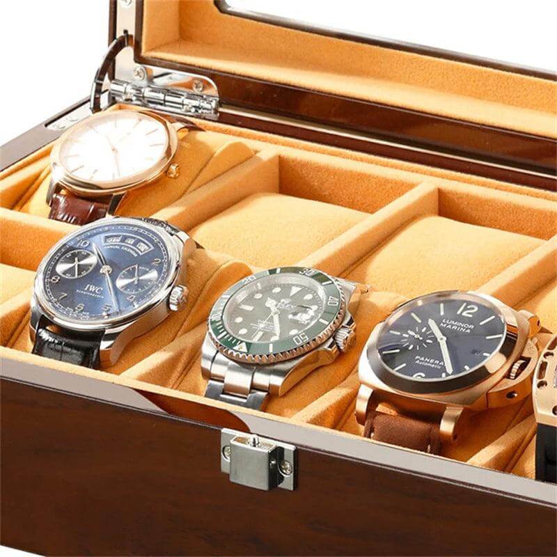 Embers Black Luxury Wood Watch Box